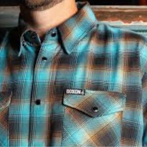 Dixxon Flannel Company Switch Suspension Flannel Teal and Brown Shirt